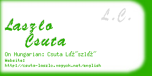 laszlo csuta business card